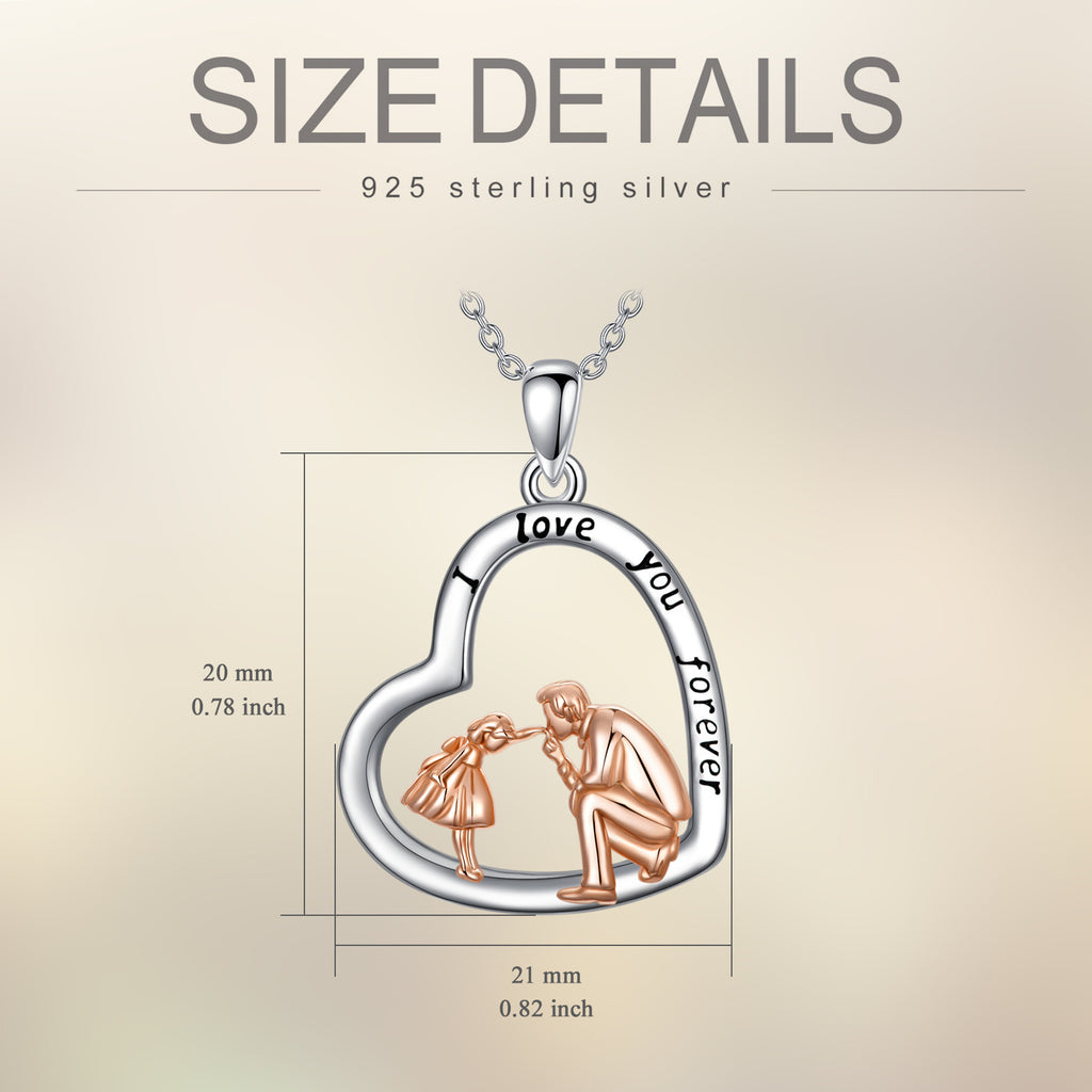 Father-Daughter Heart Necklace
