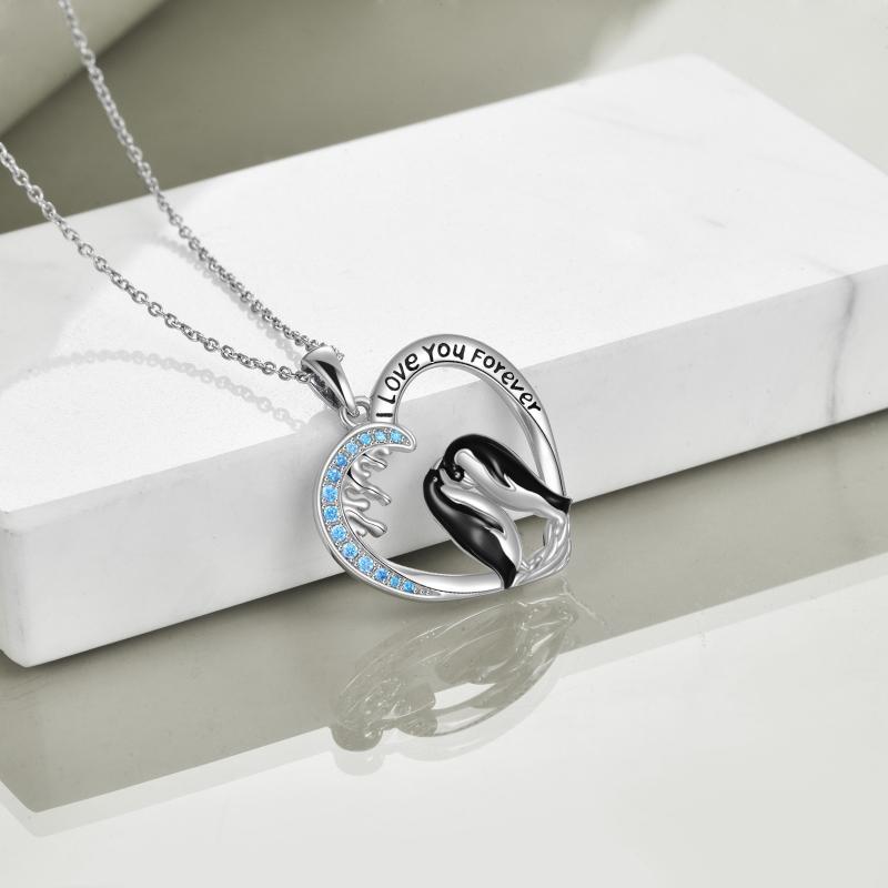 The Snuggled Penguin Necklace