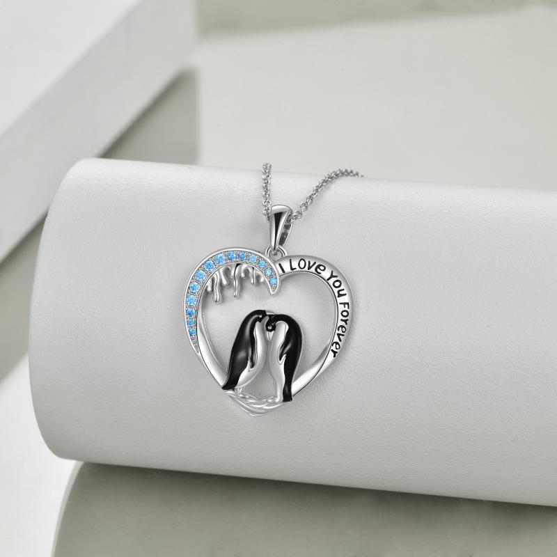 The Snuggled Penguin Necklace