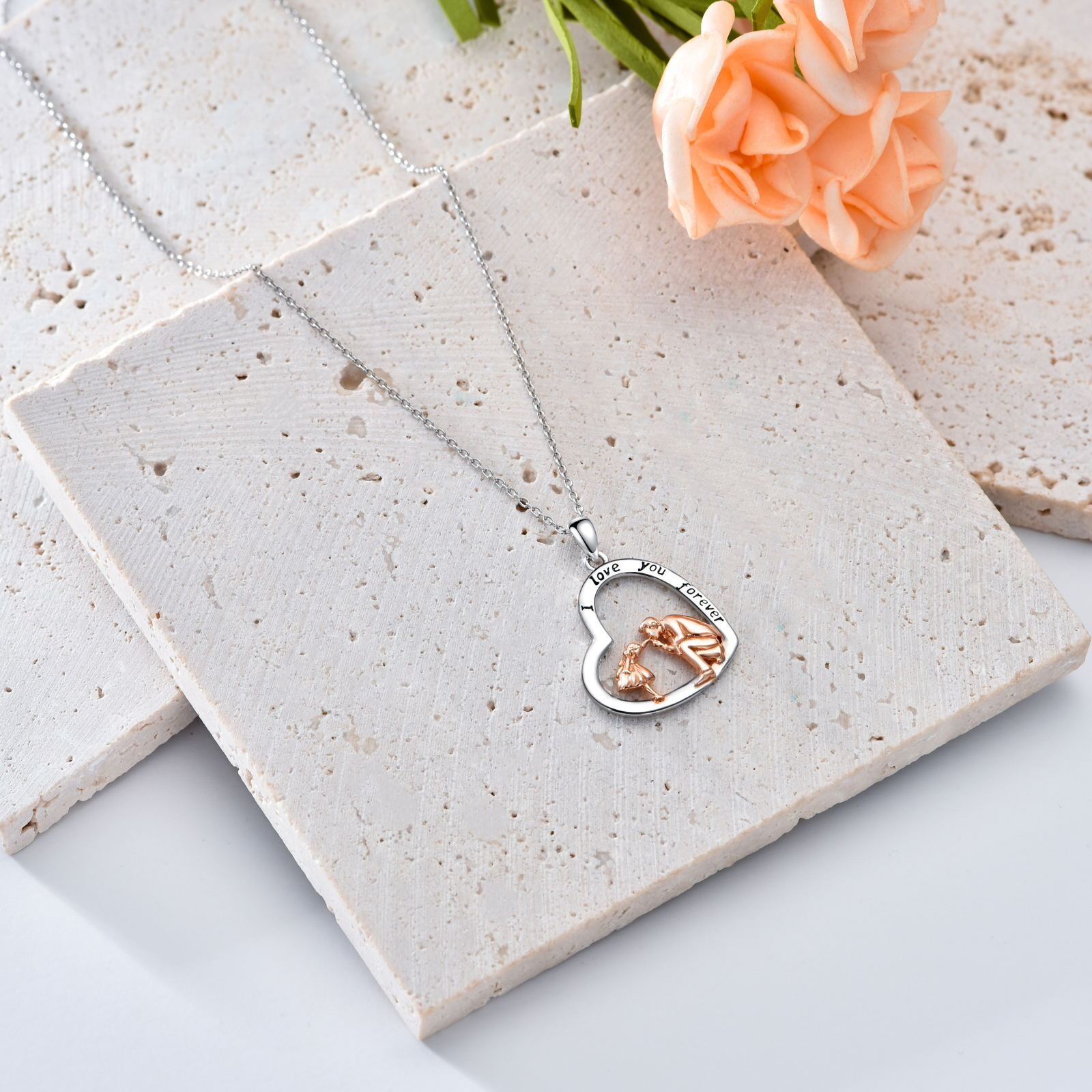 Father-Daughter Heart Necklace