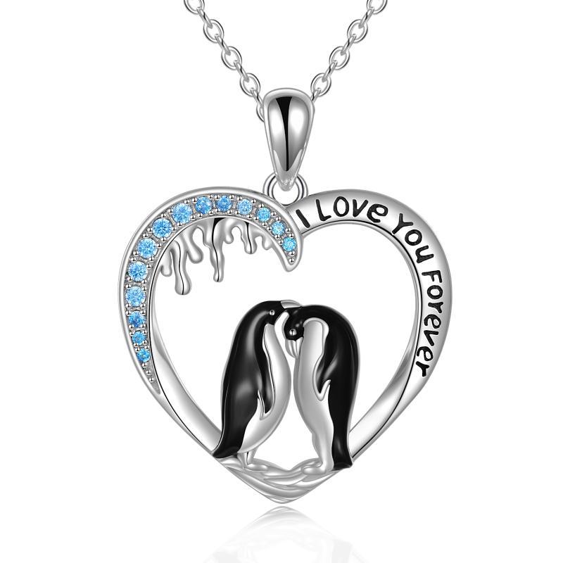 The Snuggled Penguin Necklace