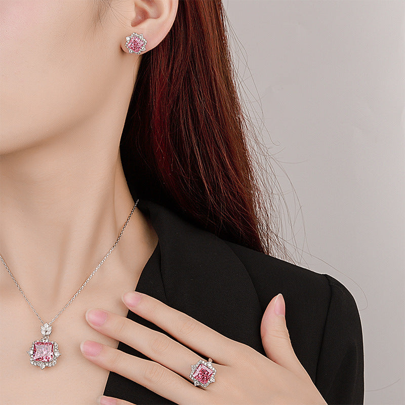 Pink Blossom Jewelry Set