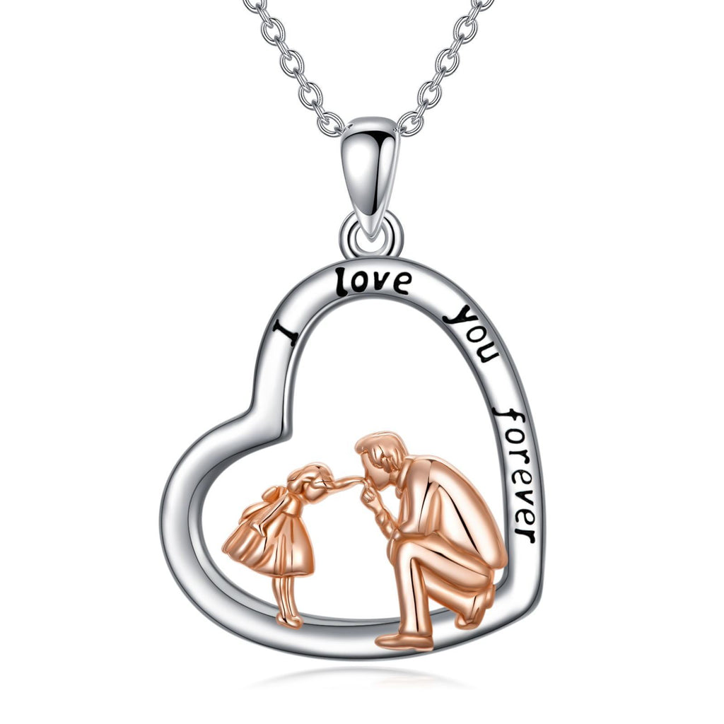 Father-Daughter Heart Necklace