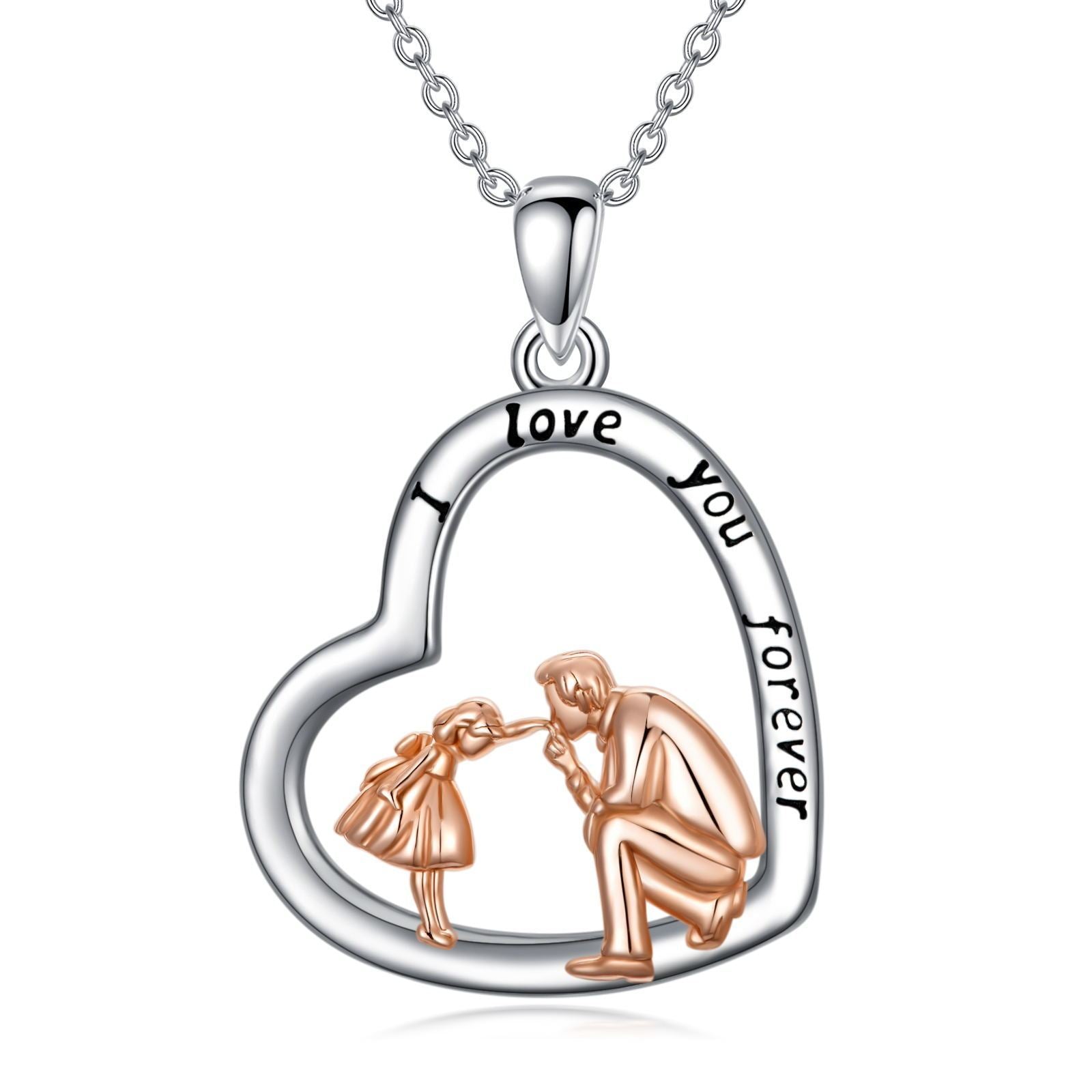 Father-Daughter Heart Necklace